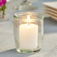 Leola Candle 15 Hour White Votive Candle - 144/Case