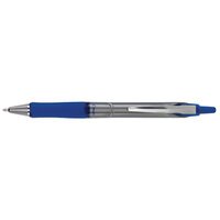 Pilot 31911 Acroball Pro Blue Ink with Silver Barrel 1mm Retractable Ball Point Pen - 12/Pack