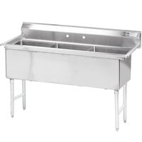 Advance Tabco FS-3-1818 Spec Line Fabricated Three Compartment Pot Sink - 59"
