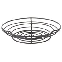 Clipper Mill by GET WB-720 15" Black Powder Coated Iron Round Wire Basket
