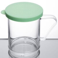 Cambro 96SKRF135 Camwear 10 oz. Polycarbonate Shaker with Green Lid for Fine Ground Product
