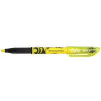 Pilot 46502 FriXion Lite Yellow Chisel Tip Erasable Highlighter with Pocket Clip   - 12/Pack