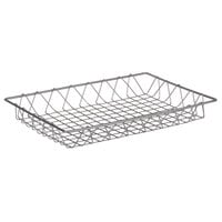 Clipper Mill by GET IR-903 Gray Powder Coated Iron Wire Pastry Basket - 18 inch x 12 inch x 2 inch