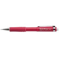 Pentel QE517B Red Barrel 0.7mm Twist-Erase III HB Lead #2 Mechanical Pencil