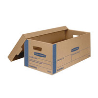 Banker's Box 7718201 SmoothMove Classic 21 inch x 17 inch x 17 inch Kraft / Blue Large Moving Box   - 5/Case