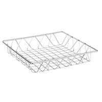 Clipper Mill by GET WB-104C Chrome Plated Iron Square Wire Basket - 12 inch x 12 inch x 2 inch