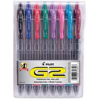 Pilot 31654 G2 Premium Assorted Ink with Tinted Barrel 1mm Retractable Gel Pen   - 8/Pack
