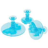 Ateco 1965 3-Piece Blue Plastic Butterfly Plunger Cutter Set