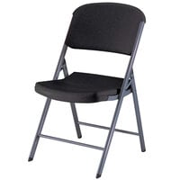 Lifetime 80061 Black Contoured Folding Chair