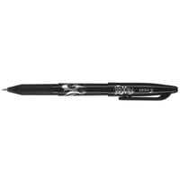 Pilot 31550 FriXion Ball Black Ink with Black Barrel 0.7mm Erasable Gel Pen - 12/Pack