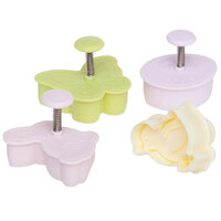 Ateco 1991 4-Piece Plastic Easter Plunger Cutter Set