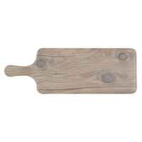 Thunder Group SB612S 12 1/2 inch x 5 1/2 inch Sequoia Faux Wood Melamine Serving Board with Handle