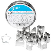 Ateco 4848 12-Piece Stainless Steel 1" Aspic Cutter Set