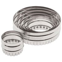 Ateco 14400 6-Piece Stainless Steel Two-Sided Round Cutter Set