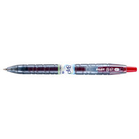 Pilot 31602 Bottle-2-Pen Red Ink with Translucent Blue Barrel 0.7mm Recycled Retractable Gel Ink Pen - 12/Pack