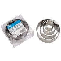 Ateco 1440 4-Piece Stainless Steel Round Cutter Set