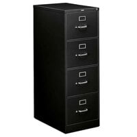 HON 314CPS 310 Series 18 1/4" x 26 1/2" x 52" Charcoal Four-Drawer Full-Suspension File Cabinet - Legal