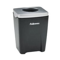 Fellowes 8032801 Office Suites 2 7/16 inch x 2 3/16 inch x 3 1/4 inch Black and Sliver Paper Clip Cup