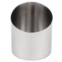 Tablecraft R44 4 inch Brushed Stainless Steel Angled French Fry Cup