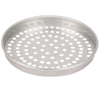 American Metalcraft SPT4008 8" x 1" Super Perforated Tin-Plated Steel Straight Sided Pizza Pan