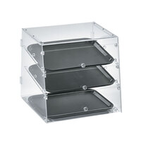 Vollrath KDC1418-3-06 Acrylic Bakery Display Case with Front and Rear Doors - 18 1/2 inch x 18 5/16 inch x 17 1/2 inch