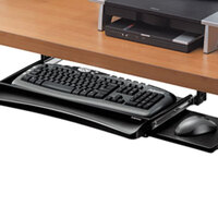 Fellowes 9140303 Office Suites 20 1/8 inch x 7 3/4 inch Black Underdesk Keyboard Drawer