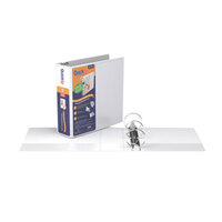 Stride 88050 QuickFit White View Binder with 3 inch Round Rings