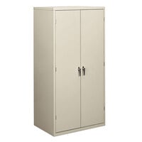 HON SC2472Q Brigade 36 inch x 24 1/4 inch x 71 3/4 inch Light Gray 2-Door Steel Storage Cabinet with Five Shelves