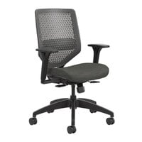 HON SVMR1ACLCO10 Solve Series Ink/Charcoal ReActiv Back Task Chair with Casters