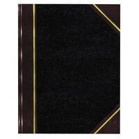 National 56231 Texthide 10 3/8 inch x 8 3/8 inch Black / Burgundy Record Book - 300 Pages