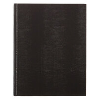 Blueline A1081 Hardbound Black 11 inch x 8 1/2 inch College Ruled Executive Notebook - 75 Sheets