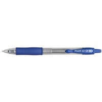 Pilot 31278 G2 Premium Blue Ink with Translucent Barrel 0.38mm Ultra Fine Retractable Gel Pen - 12/Pack