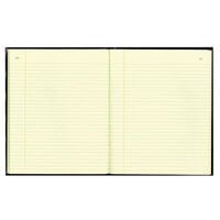 National 56211 Texthide 10 3/8 inch x 8 3/8 inch Black / Burgundy Record Book - 150 Pages