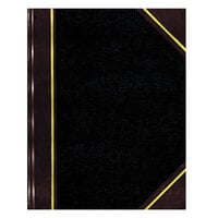 National 56211 Texthide 10 3/8" x 8 3/8" Black / Burgundy Record Book - 150 Pages