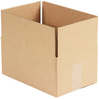 12 inch x 8 inch x 6 inch Kraft Shipping Box - 25/Bundle