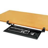 Fellowes 8038302 Designer Suites DeskReady 19 3/16 inch x 9 13/16 inch Black Pearl Keyboard Drawer