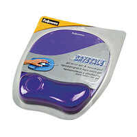 Fellowes 91441 Purple Gel Crystals Mouse Pad with Wrist Support