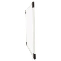 Universal UNV43722 24 inch x 18 inch White Melamine Dry-Erase Board with Aluminum Frame