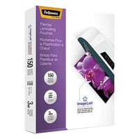 Fellowes 5200509 ImageLast 11 1/2 inch x 9 inch Letter Laminating Pouch - 3 Mil - 150/Pack