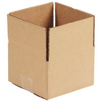 12 inch x 12 inch x 8 inch Kraft Shipping Box - 25/Bundle