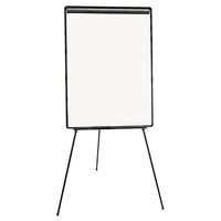 Universal UNV43032 29 inch x 41 inch White and Black Light Weight Tripod Style Dry Erase Easel