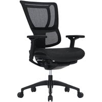 Eurotech Seating IOO-BLK iOO Black Mesh Synchro Tilt Office Chair