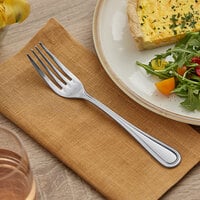 Acopa Edgeworth 8 inch 18/8 Stainless Steel Extra Heavy Weight European Table Fork - 12/Case