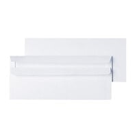 Universal UNV36100 #10 4 1/8 inch x 9 1/2 inch White Side Seam Business Envelope with Self-Sealing Adhesive Strip - 500/Box