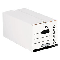Universal UNV75121 12 inch x 24 inch x 10 inch Fiberboard Letter File Storage Box with String & Button Closure - 12/Case