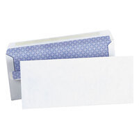 Universal #10 4 1/8" x 9 1/2" White Side Seam Security Business Envelope - 500/Box