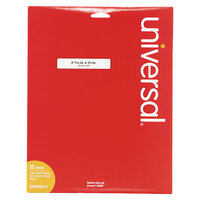 Universal UNV80011 3 7/16" x 2/3" White 1/3 Cut File Folder Labels - 750/Box