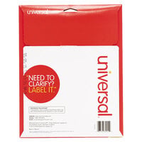 Universal UNV80011 3 7/16 inch x 2/3 inch White 1/3 Cut File Folder Labels - 750/Box