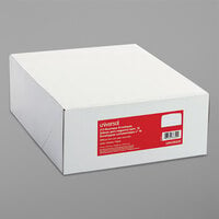 Universal UNV36320 #10 4 1/8 inch x 9 1/2 inch White Side Seam Business Envelope - 500/Box