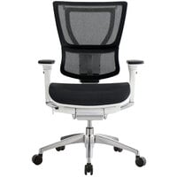 Eurotech Seating IOO-BLK iOO Black / White Mesh Synchro Tilt Office Chair